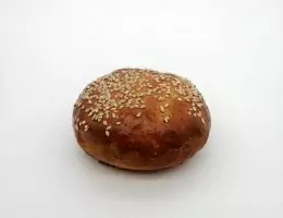 Glutenfreies Burger Brötchen 100g Inhaltsstoffe: Tapiokastärke, Molkenprotein, Xanthangummi), MILCH, Sonnenblumenöl, Zucker, BUTTER, EIER aus Freilandhaltung, Flohsamen, Hefe, SESAM 2,5 %, Apfelwein, Essig, Stärke, Salz. 199 kcal / 100g.